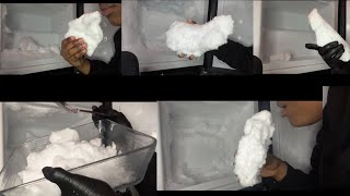 FREEZER FROST ONLY BITES COMPILATION | ASMR ICE EATING