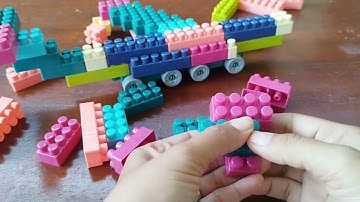 8 Minutes Satisfying DIY Build Beautiful Plane from Building Blocks ASMR Tutorial Toys Video