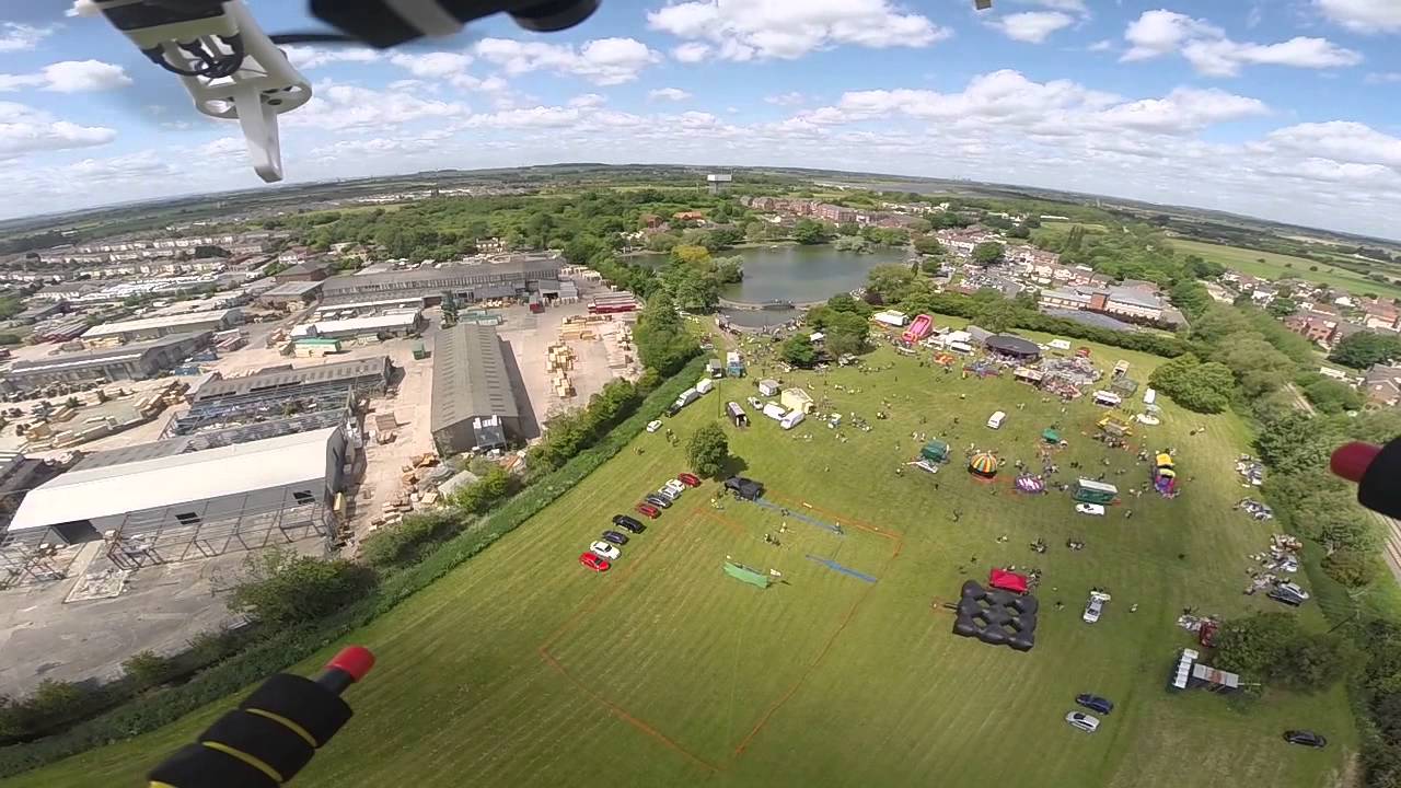 Askern Gala, Askern Boating Lake, Doncaster, from above (LOS) YouTube