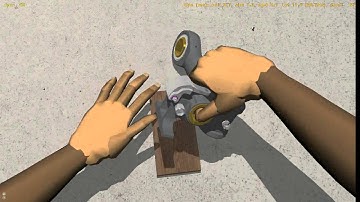 Physics-based interaction with 3D objects by means of the LeapMotion