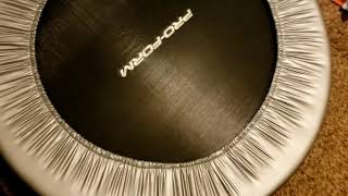 Rebounder Review: Target Proform Mini Trampoline Set Up