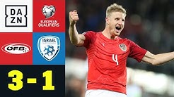 Österreich lässt Herzogs EM-Träume schrumpfen: Österreich - Israel 3:1 | EM-Quali | DAZN Highlights