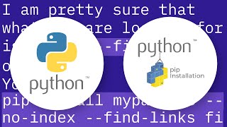 Installing Python packages from local file system folder to virtualenv with pip