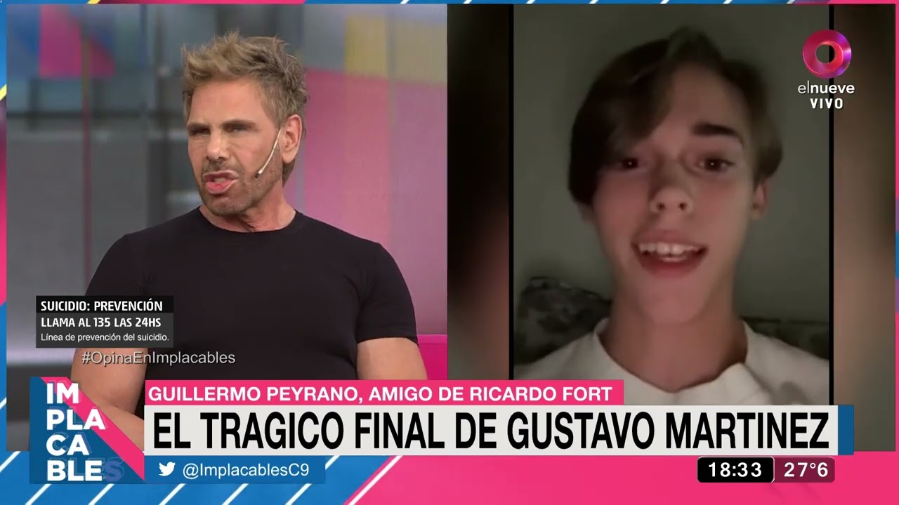 Un amigo de Fort hizo referencia a la muerte de Gustavo Martínez: 