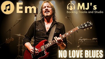 No Love Blues in E minor | Backing Track