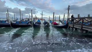 No Car City | Relaxing sound of waves | Gondola | Venice | Queen of the Adriatic Sea