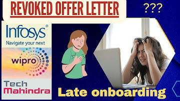 Infosys,Wipro,Tech Mahindra revoked offer letter || Bad News ||Rejection mail|| New updates