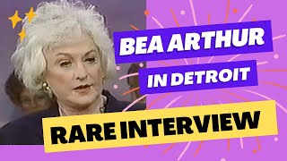 Bea Arthur Interview in Detroit, 1995