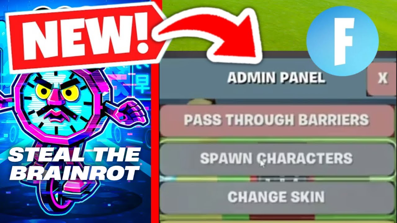How to get ADMIN PANEL in Fortnite STEAL THE BRAINROT: New Secret ADMIN ...