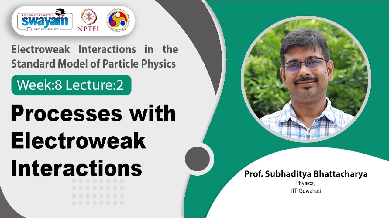 Lec 38: Processes with Electroweak Interactions