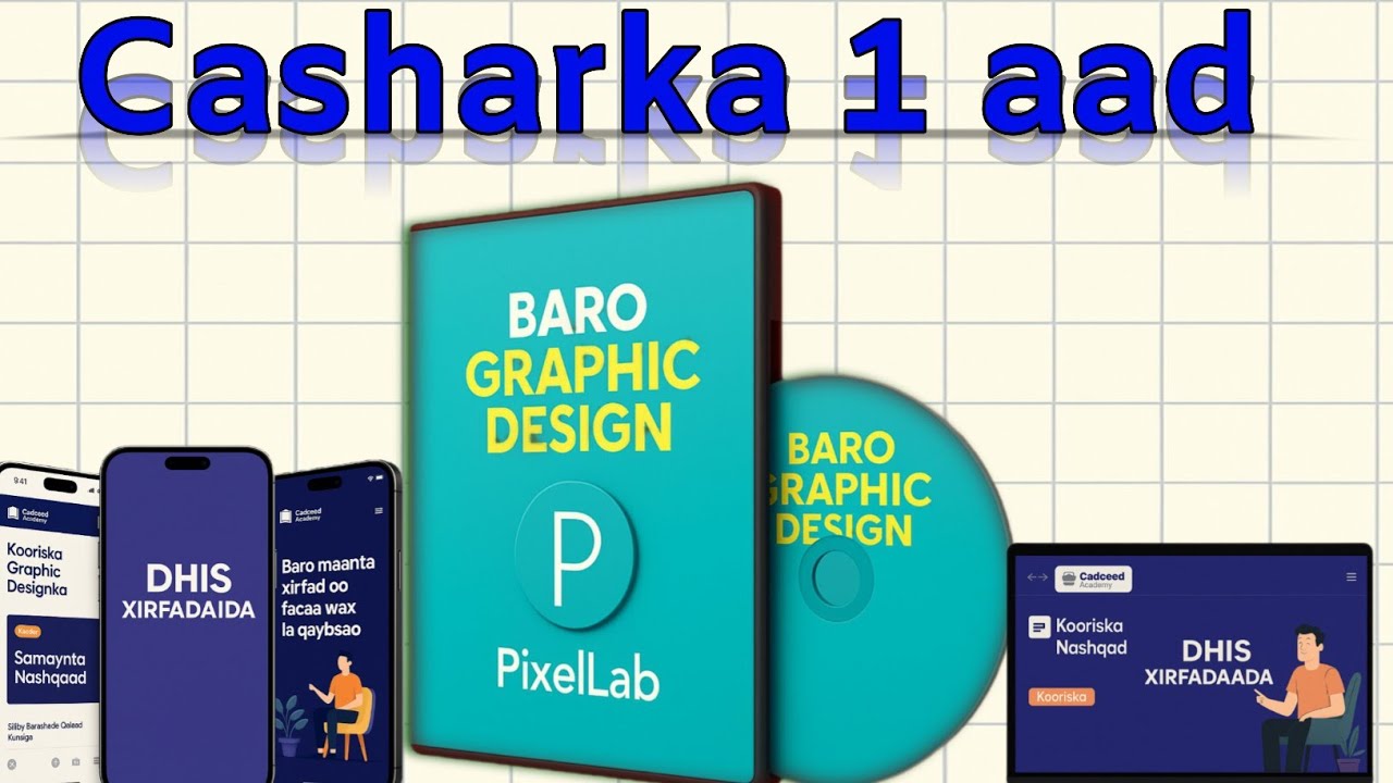 Casharka 1 aad barashada wajiga Hore pixellab. 