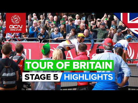 Small Bunch Contests Chaotic Finale | Tour Of Britain 2022 Stage 5 Highlights