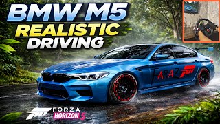 BMW M5 Realistic Driving in Jungle 🌿 | FH5 Cinematic Gameplay/ logitech g29