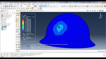 Abaqus - Bullet impact on a Helmet