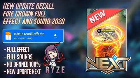 SCRIPT RECALL FIRE CROWN FULL EFFECT AND SOUND UPDATE 2020 (NEXT)