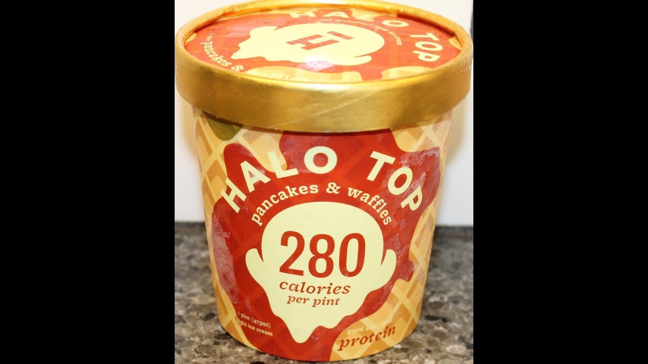 Halo Top Pancakes & Waffles Ice Cream Review YouTube