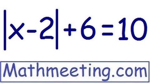 Absolute value - Equations