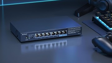 BrosTrend 8-Port 2.5G Ethernet Switch Multi-Gigabit Unmanaged Network Switch 2.5Gb Switch Supports