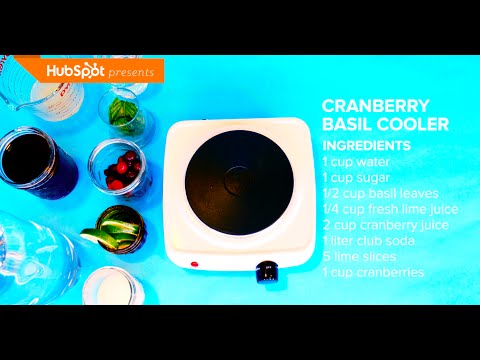 Thirsty | Cranberry Basil Cooler - Thirsty | Cranberry Basil Cooler