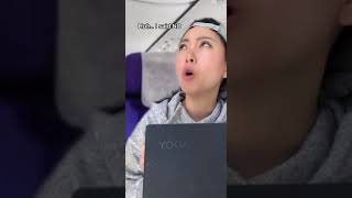 When the flight attendant let’s you do whatever you want 🤪 #shorts