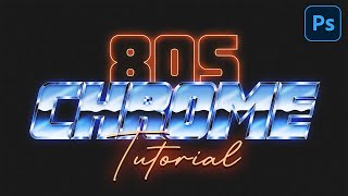 How to create 80s Chrome Retro Style Text Effect in Photoshop