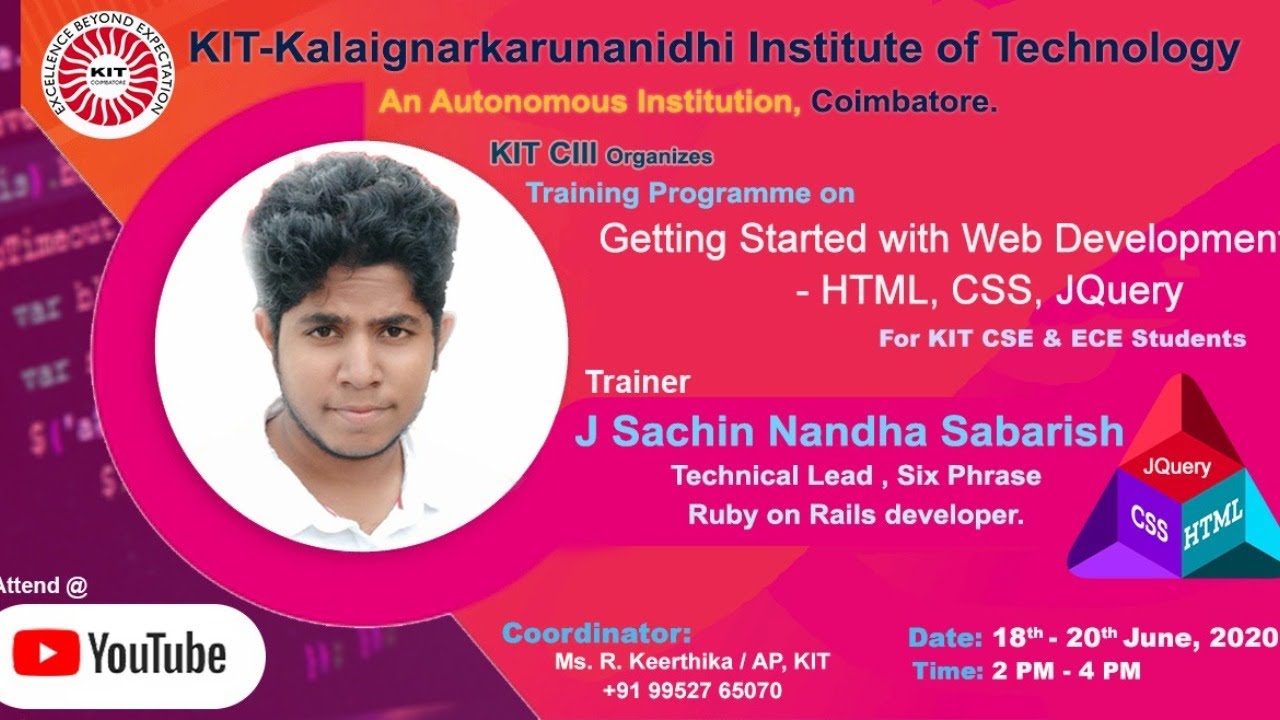 Getting Started with Web Development - HTML, CSS, JQuery - YouTube