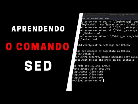 Vídeo: Em um arquivo sed?