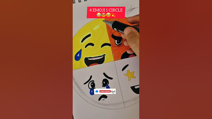 4 Emoji 1 Circle : 😂 #emoji #emojigame #emojidraw