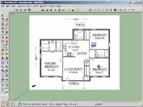 Sketchup 2d floor plan