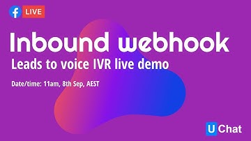 The power of Inbound webhook - Form submit to seamless Voice IVRs.