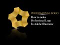 Adobe illustrator tutorial  professional logo  how to make professional logo in adobe illustrator