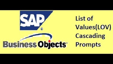 SAP BO Universe Design Interview Questions(List of values/Cascading Prompts)