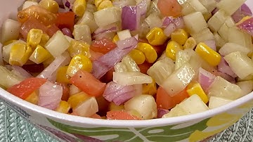 Corn Salad Recipe | Cucumber Tomato Corn Salad Recipe| Corn & Onion Salad |@manocooksofficials