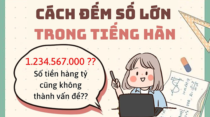 Bài tập về số đếm trong tiếng hàn