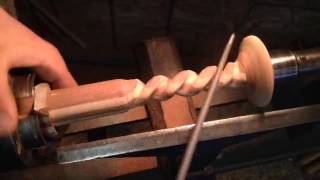 Spiral Candle Holder( Sawdust Rd. Woodshop ) Maple and mahogany spiral candle holder. OK, this will be the last spiral video for a wile, I