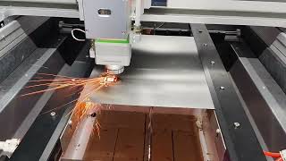 6060 mini size laser cutting machine for 0.03mm stainless steel metal cutting #lasercutting