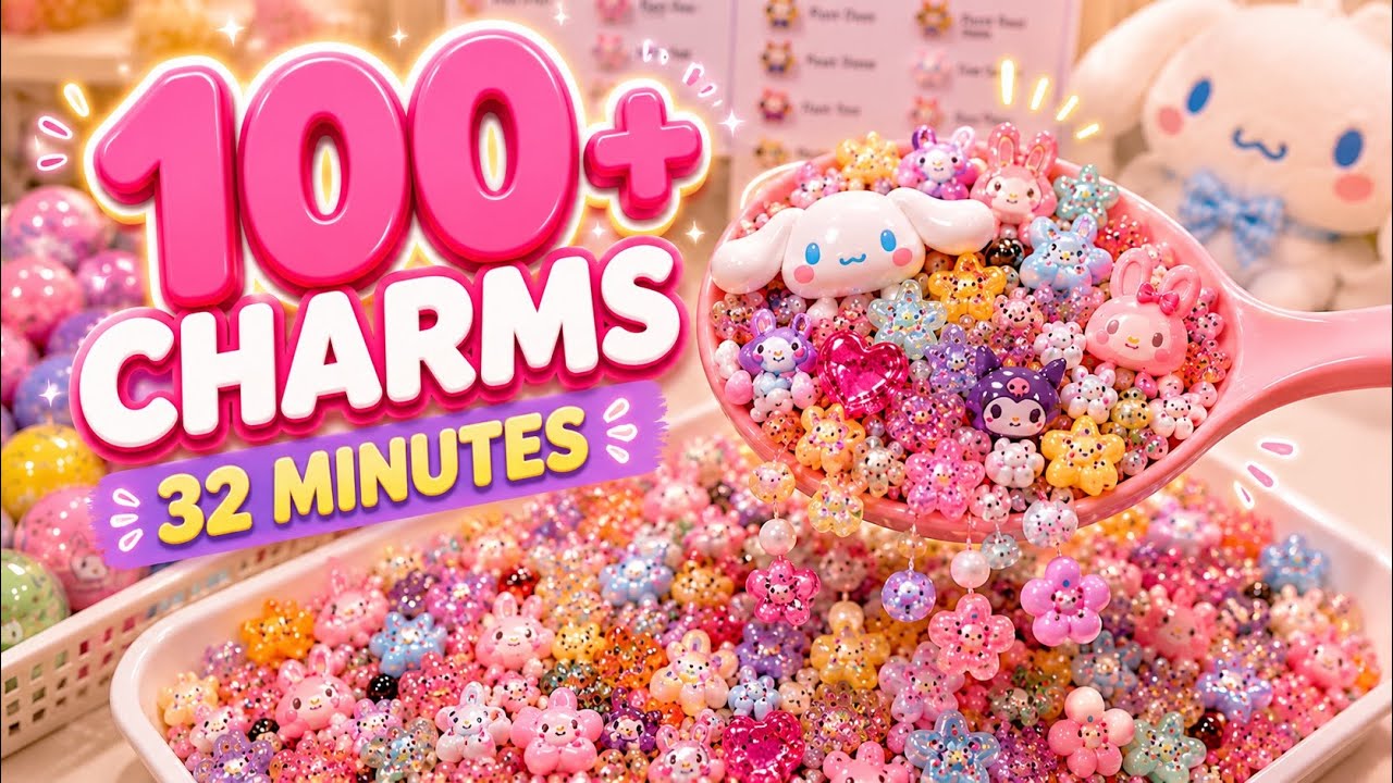 32 Minutes of Cozy Lucky Scoops ☁️✨ Cute Charms, Stationery