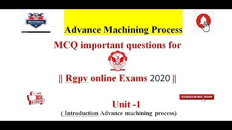 AMP unit-1 Important MCQ Questions  || RGPV Onlione Exam 2020 ||