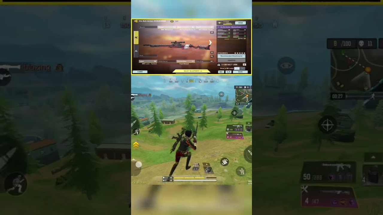 1- SHOT KILO BOLT GUNSMITH CODM BR 