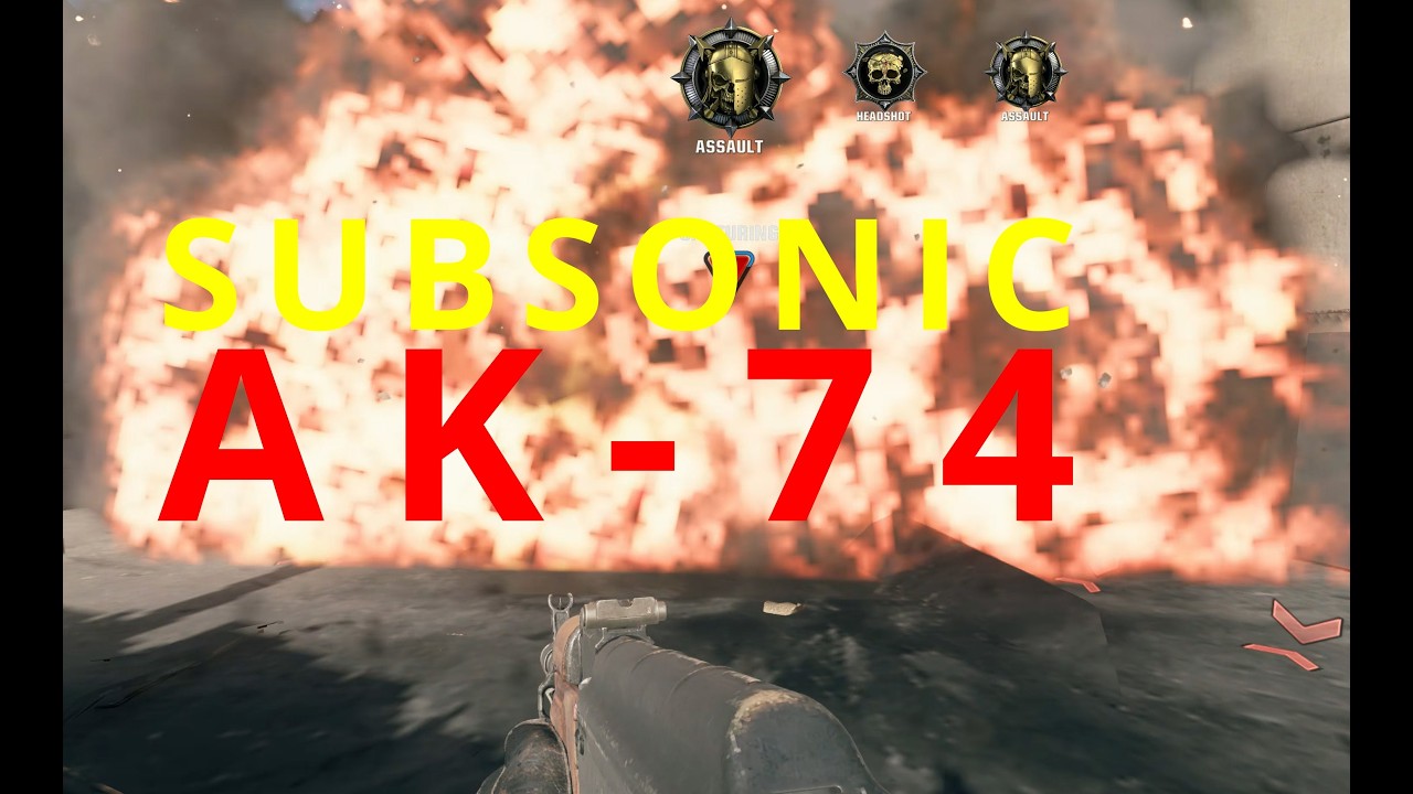 Subsonic with Zell doing obj - AK74 on HC Domination - CoD Black