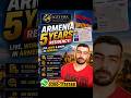 Armenia 5 Year Residency Without Job? 😳 #viral #viralvideo #shorts #igetvisa #trc #reels