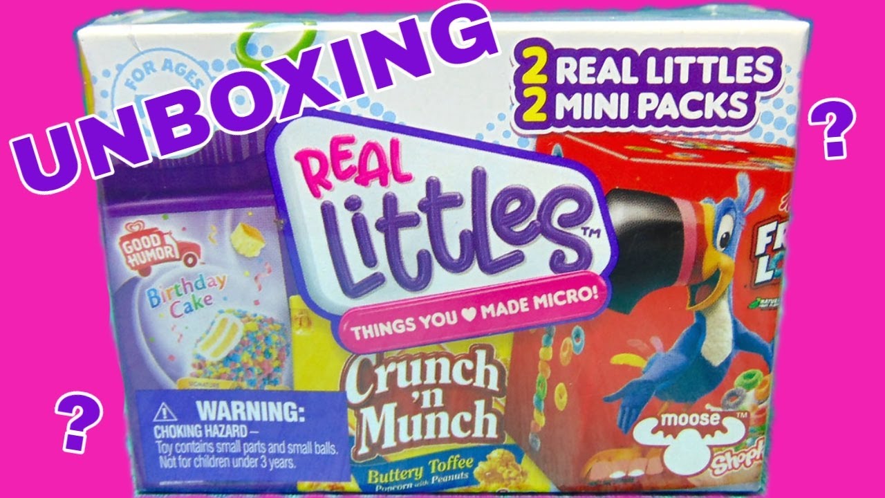 Shopkins Real Littles Vending Machine & 2 Packs Unboxing