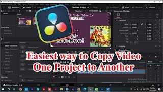 Easiest Way to Copy From One Project to Another | DaVinci Resolve