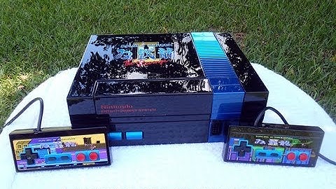 Custom Double Dragon 2 II themed NES Nintendo with matching controls by Customnesguy
