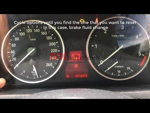 BMW - How to reset service lights, engine oil, brake pads, brake fluid, vehicle inspection warnings