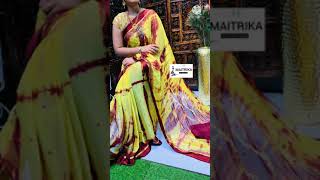 Pure Chiffon Mirror Work Saree 01 November 2021