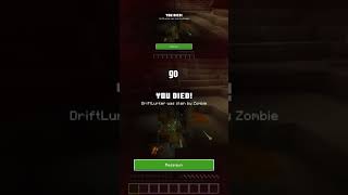 Baby Zombie Ruined My Life… Then His Dad STOLE My Gear 💀 #minecraft #minecraftshorts #babyzombie