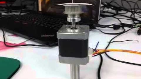 Step motor acceleration curve test