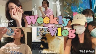🌻❤️ Weekly Vlog / GRWM (Introduce my makeup) , night routine , etc. / liewpanisa