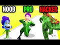 NOOB vs PRO vs HACKER In KAIJU RUN!? (NEW MAX LEVEL MONSTERS UNLOCKED!)